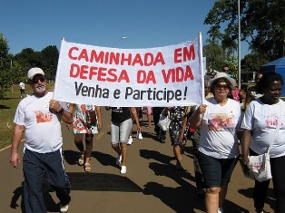 Ato em defesa da VIDA realizado em Brasília, no dia 30/05/2010