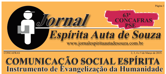 Jornal Espírita Auta de Souza – Edição 2019
